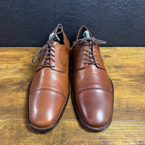 Johnston & Murphy J. Murphy‎ 59-11566 Brown Leather Cap Toe  display picture 2